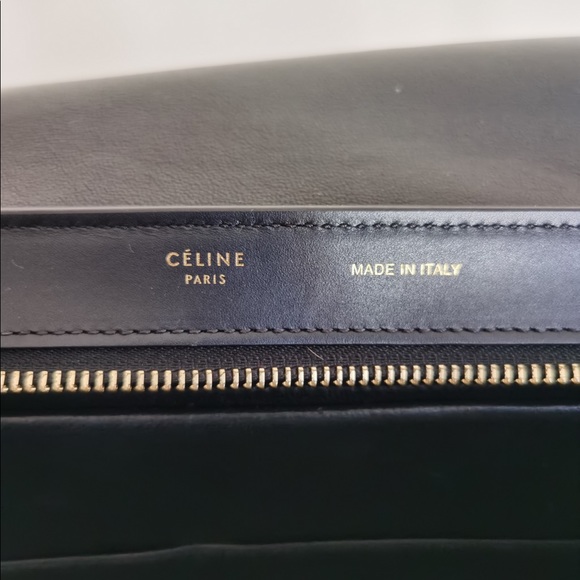 Celine Drummed Calfskin Trapeze Small - Picture 3 of 5